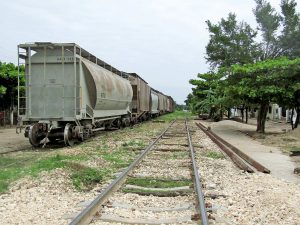 Rail lines in Palenque Chiapas today © SIPAZ