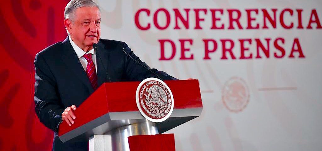 El presidente Andrés Manuel López Obrador en conferencia de prensa sobre el proyecto © Plumas Atómicas