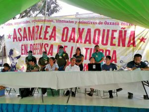 Asamblea Oaxaqueña en Defensa de la Tierra y el Territorio © Sección XXII Oaxaca