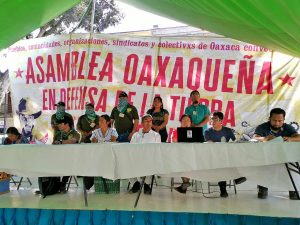 Versammlung in Verteidigung von Boden und Territorium in Oaxaca © Sektion XXII Oaxaca