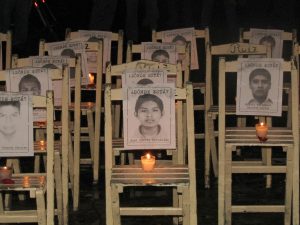 Veranstaltung für das lebendige Auffinden der 43 Lehramtsstudenten von Ayotzinapa © SIPAZ Archiv