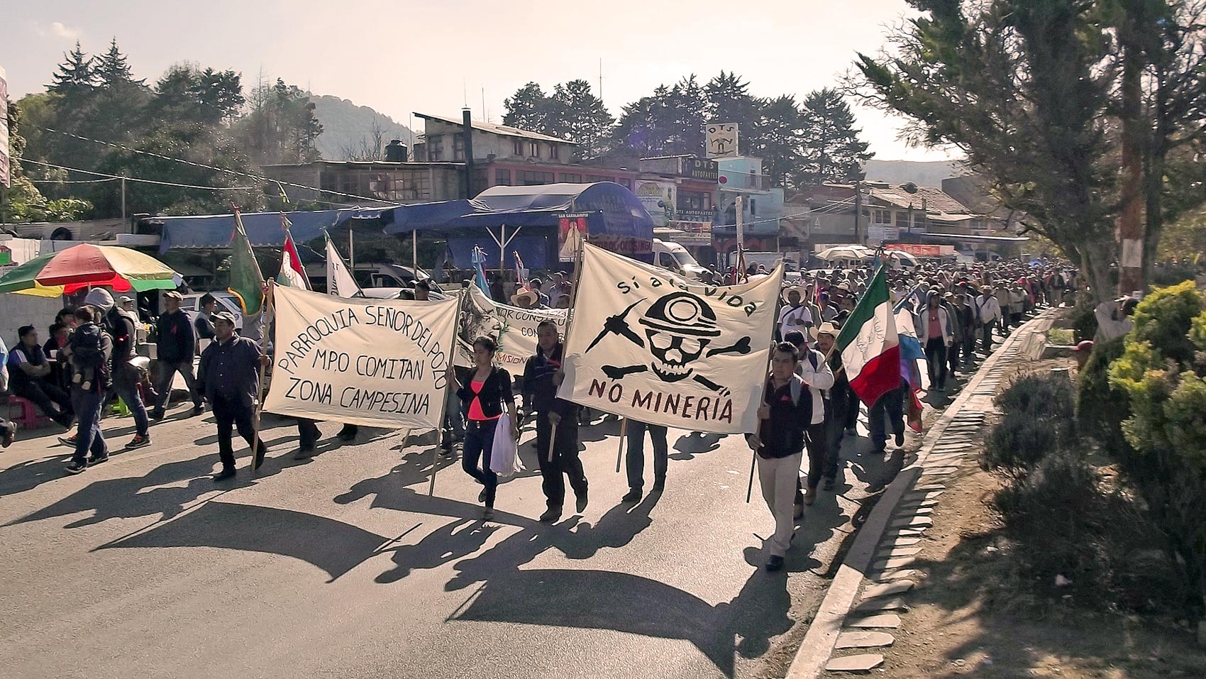 Rejection of mining, pilgrimage of Believing People in San Cristobal de Las Casas diocese, January, 2020 © SIPAZ