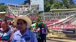Represión a manifestación en Cjilón © Chiapas Paralelo
