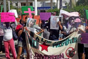 Marche organisée dans le cadre de la Journée internationale contre la violence à l'égard des femmes, Tonalá, novembre 2020 © SIPAZ