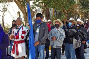 Feier des gläubigen Volkes (Pueblo Creyente) zum zehnten Jahrestag des Passahfestes von Don Samuel, Januar 2021, San Cristobal de Las Casas © SIPAZ