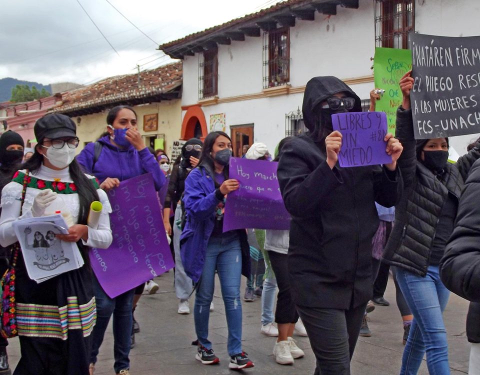 8M in San Cristobal de Las Casas, 2021 © SIPAZ