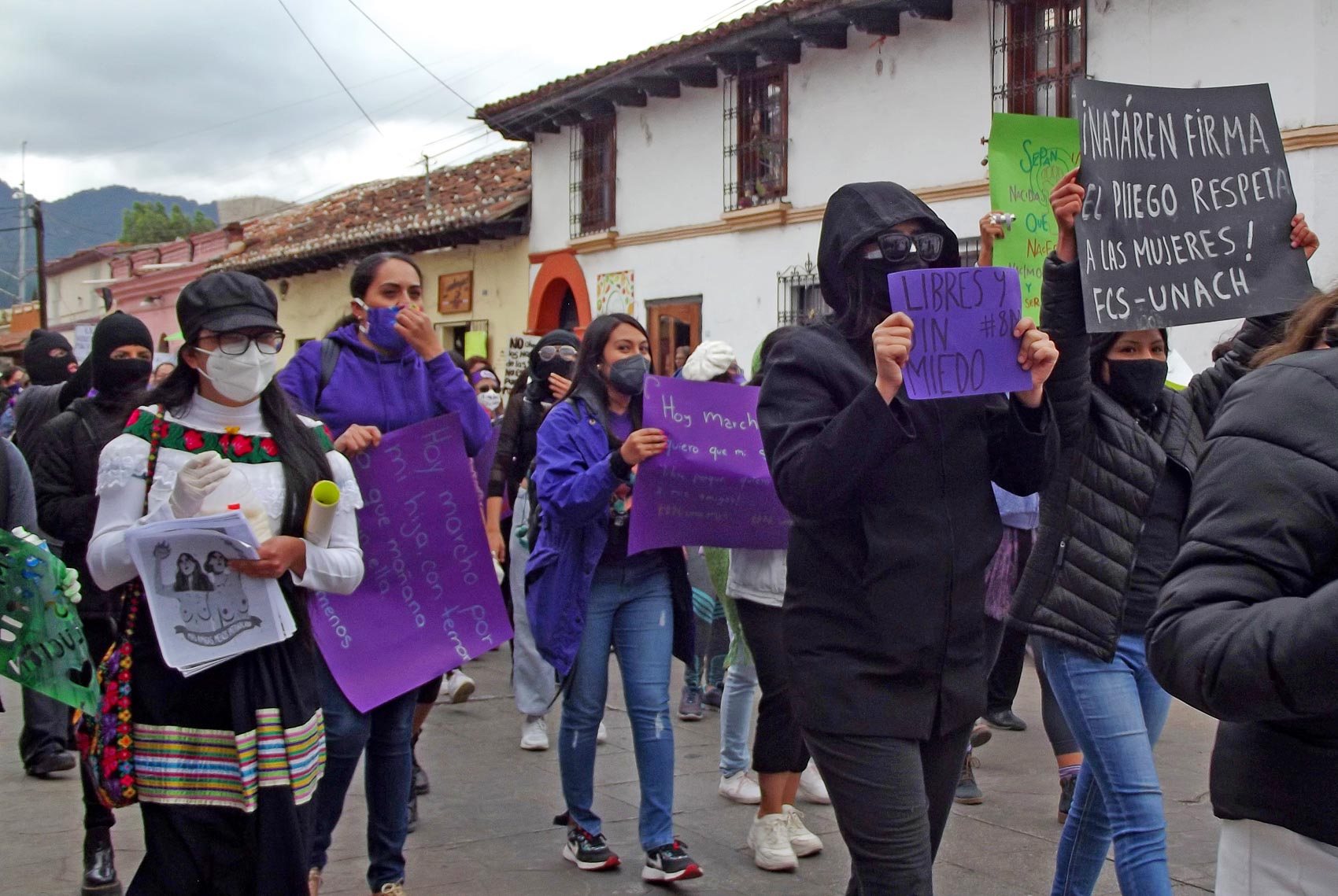 8M in San Cristóbal de Las Casas, 2021 © SIPAZ