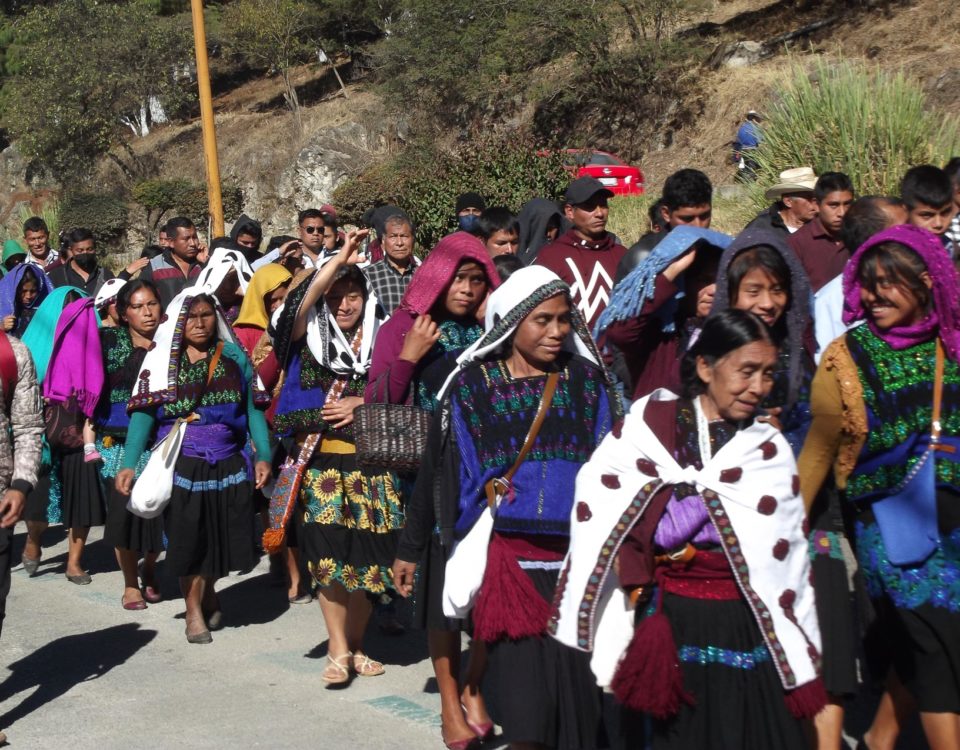 Pilgerreise der gläubigen Bevölkerung, San Cristóbal de Las Casas, Januar 2022 © SIPAZ