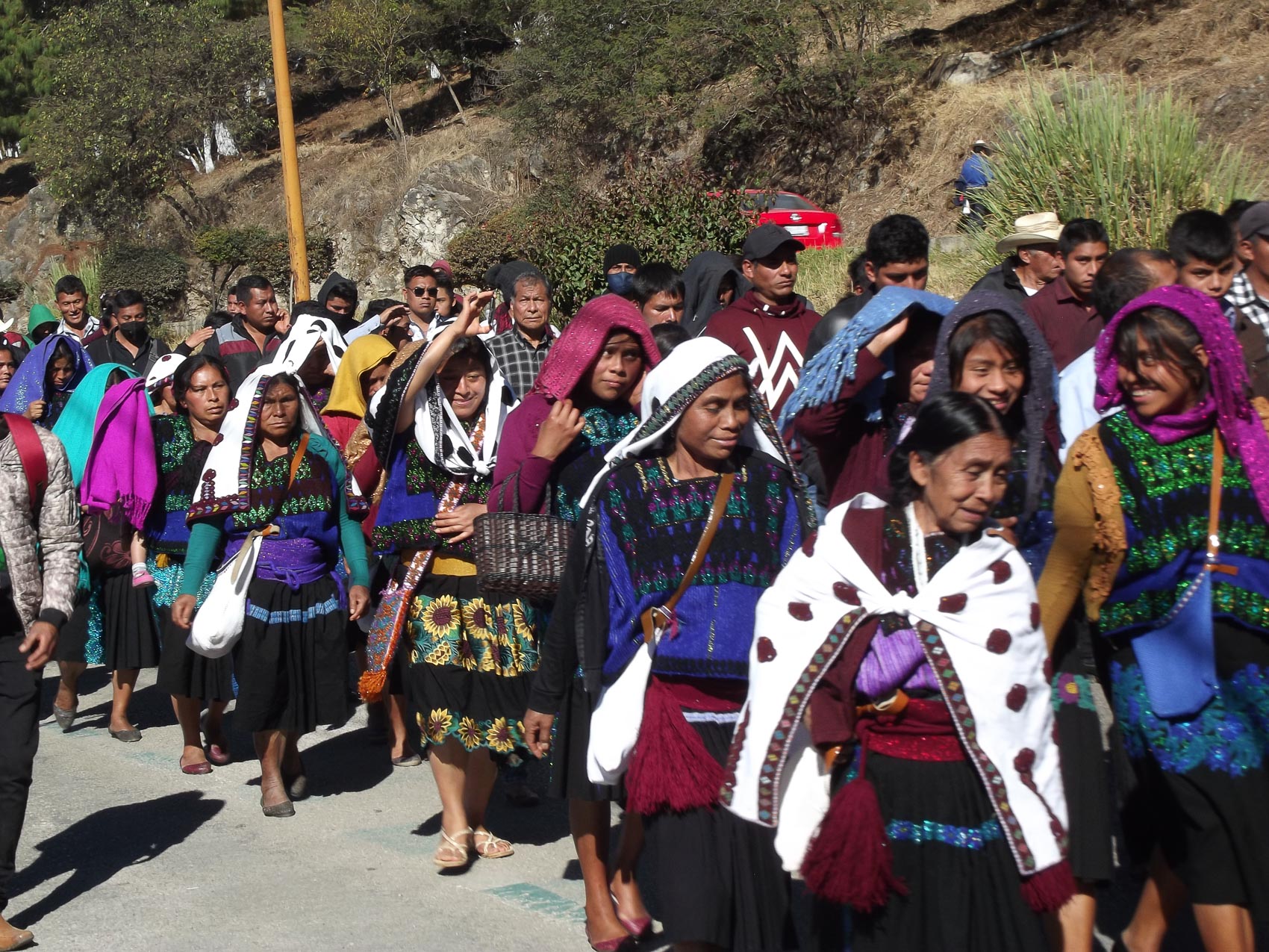 Pilgerreise der gläubigen Bevölkerung, San Cristóbal de Las Casas, Januar 2022 © SIPAZ