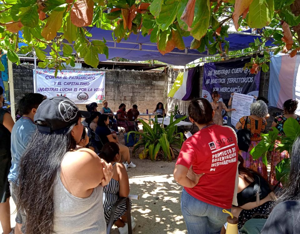 Encuentro Regional de Mujeres y Disidencias "El Istmo es Nuestro" el 26 de febrero en Juchitán, Oaxaca © SIPAZ