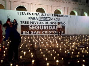 Pour la fin de la violence et l'insécurité à San Cristobal de Las Casas © SIPAZ