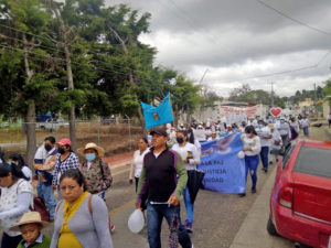 Peregrinación por la paz, por la vida, contra la violencia y la discriminación, Las Margaritas, febrero de 2022 © SIPAZ