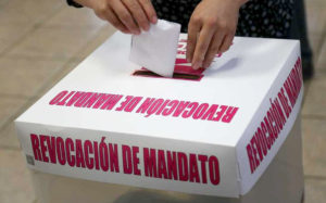 Misstrauensvotum in Hidalgo: Zustimmung April 2022 © Sociedad Noticias