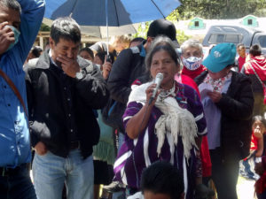 Manifestation pour exiger la libération des prisonniers de la paroisse de San Juan Cancuc © SIPAZ