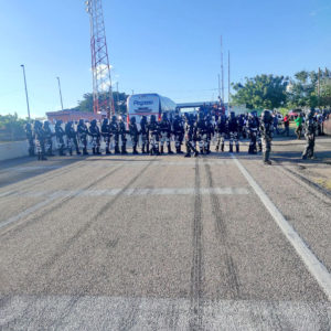 National Guard during Migrant Caravan, June 2022 © Voces Mesoamericanas