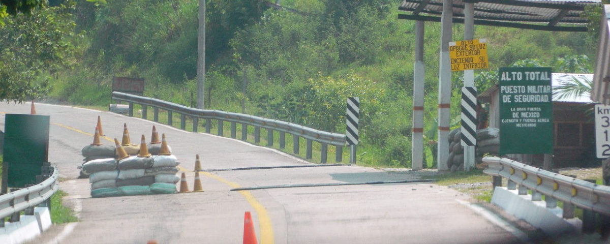 Military checkpoints in the Pacific, jungle and central migration corridors © Voces Mesoamericanas