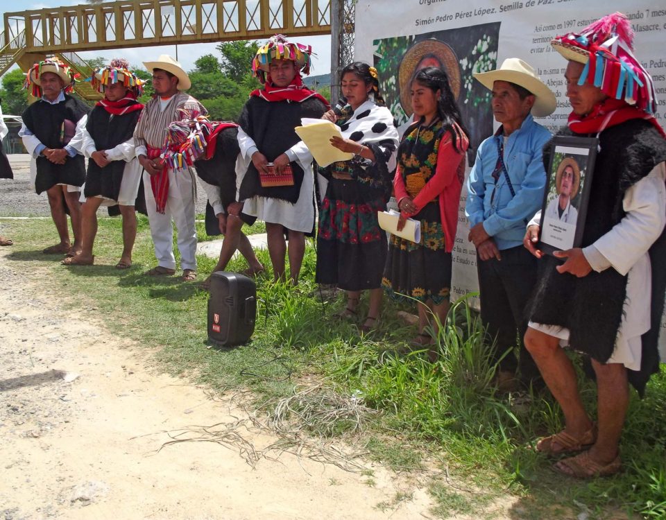 A un año del asesinato del defensor Simón Pedro, siguen exigiendo justicia © SIPAZ