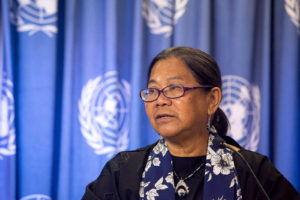 Relatora Especial de la ONU sobre los derechos humanos de las personas desplazadas internas, Cecilia Jimenez-Damary © Prometeo Lucero, ONU-DH