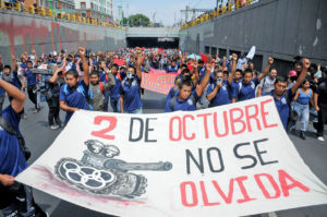 Marcha en Tlatelolco, octubre de 2022 © Cuartoscuro - Daniel Augusto Sánchez Moreno