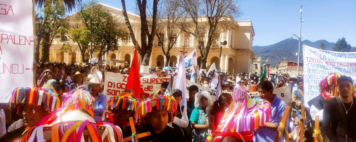 Prozession des Pueblo Creyentes, San Cristóbal de Las Casas, Januar 2023 © SIPAZ