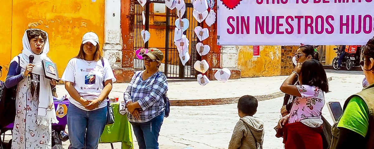 Veranstaltung der suchenden Mütter in San Cristobál de Las Casas, Mai 2023 © SIPAZ