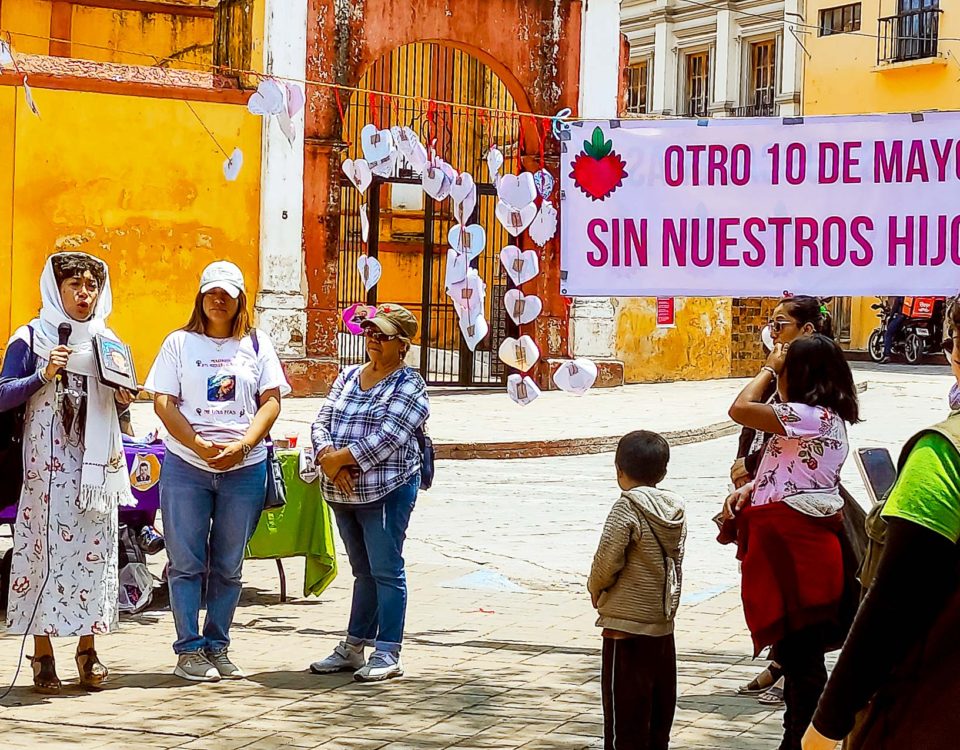 Evento de madres buscadoras en San Cristóbal de las Casas, mayo de 2023 © SIPAZ