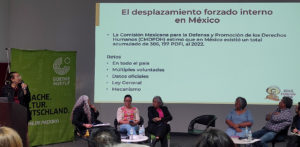 Conversatorio sobre Desplazamiento forzado interno, Ciudad de México, julio de 2023 © SIPAZ