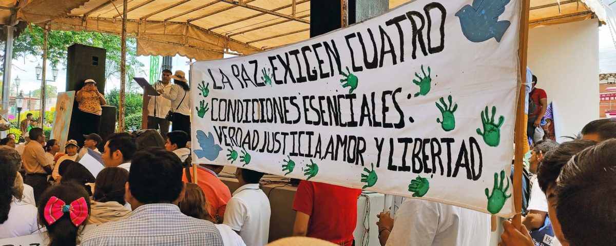 Pilgrimage for peace in Las Margaritas, July, 2023 © SIPAZ