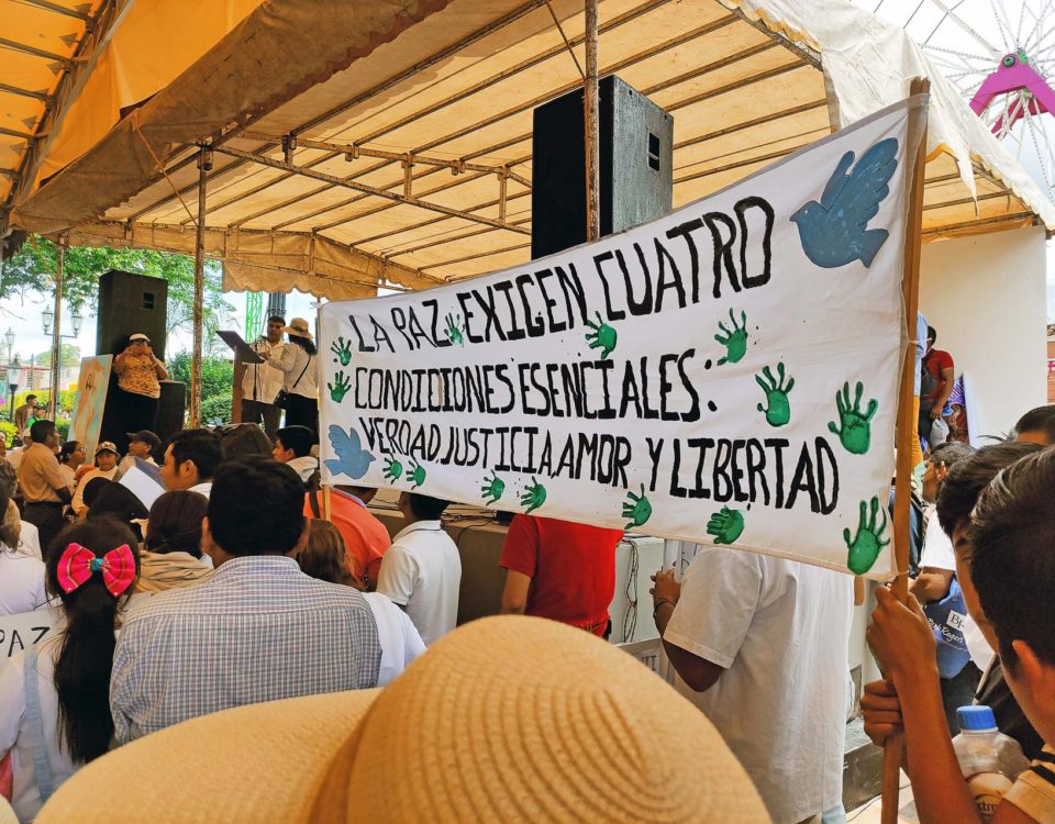 Pilgrimage for peace in Las Margaritas, July, 2023 © SIPAZ