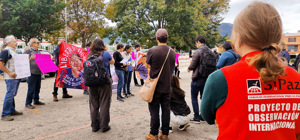 Mobilisation pour la libération de José Diaz, San Cristóbal de Las Casas, novembre 2023 © SIPAZ