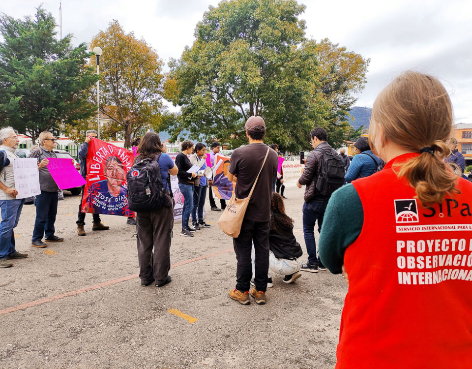 Mobilisation pour la libération de José Diaz, San Cristóbal de Las Casas, novembre 2023 © SIPAZ