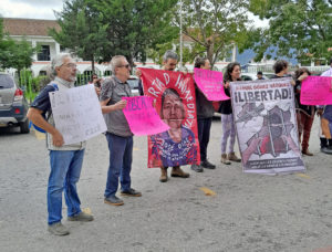 Movilizaciones a favor de la liberación de presos políticos o indebidamente encarcelados, San Cristóbal de Las Casas, noviembre de 2023 © SIPAZ