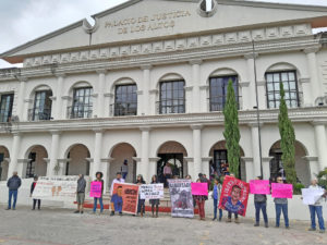 Movilizaciones a favor de la liberación de presos políticos o indebidamente encarcelados, San Cristóbal de Las Casas, noviembre de 2023 © SIPAZ