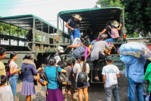 Desplazados en Frontera Comalapa © HolaNews