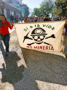 “Sí a la vida, no a la minería”, peregrinación del Pueblo Creyente, enero de 2024 © SIPAZ