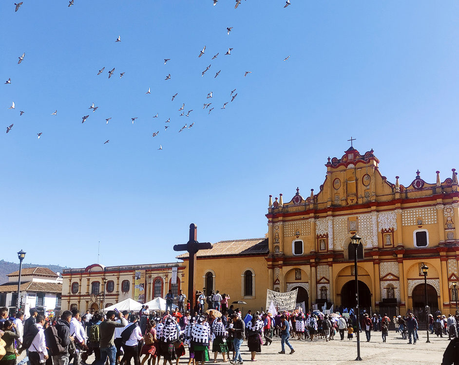 Peregrinación del Pueblo Creyente de la diócesis de San Cristóbal de las Casas, enero de 2024 © SIPAZ