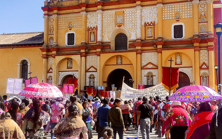 Pilgrimage of Pueblo Creyente of the Diocese of San Cristóbal de las Casas, January 2024 © SIPAZ