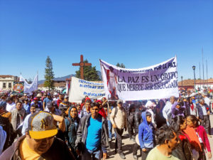 Peregrinación del Pueblo Creyente de la diócesis de San Cristóbal de las Casas, enero de 2024 © SIPAZ