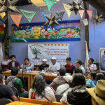 Press conference of MODEVITE and the community government of Chilón, San Cristóbal de las Casas, April 2025 © SIPAZ