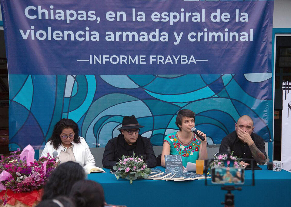 Presentación del informe “Chiapas, en la espiral de la violencia armada y criminal” © Frayba