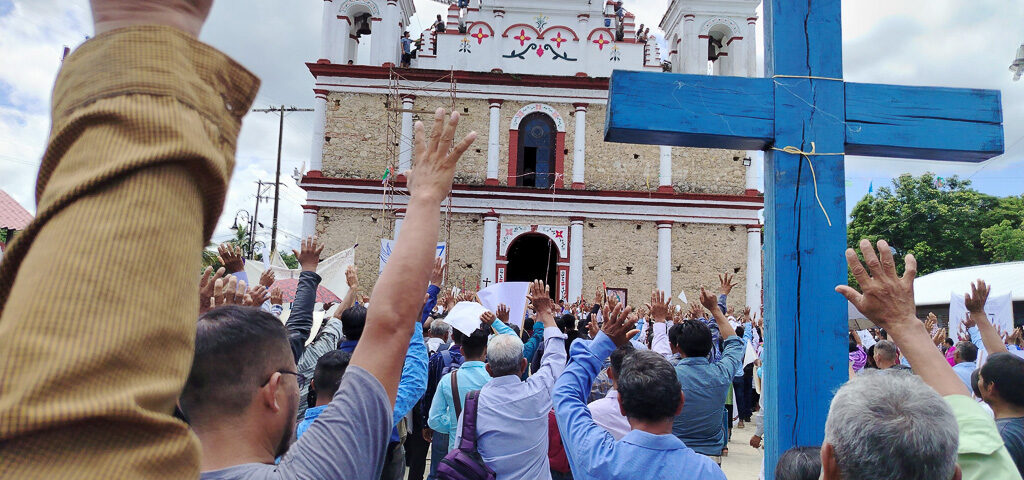 Peregrinación del Pueblo Creyente en Chilón, agosto de 2025 © SIPAZ