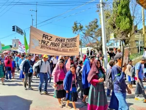 Peregrinación del Pueblo Creyente de la diócesis de San Cristóbal de las Casas, enero de 2026 © SIPAZ