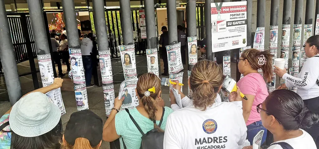 Movilizaciones de colectivos de Madres Buscadores en el marco del Mundial, junio de 2026 © SIPAZ