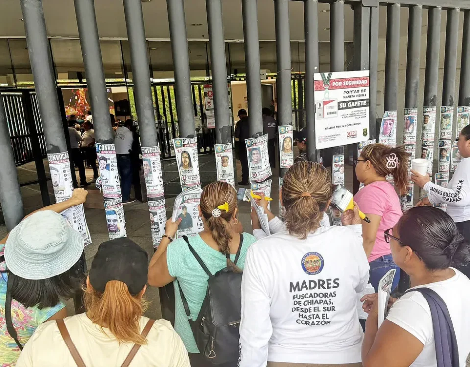 Movilizaciones de colectivos de Madres Buscadores en el marco del Mundial, junio de 2026 © SIPAZ